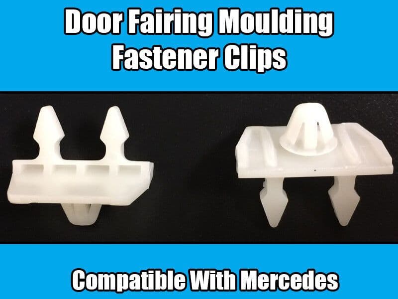 20x Clips for Mercedes Door Moulding Retaining Trim White Plastic