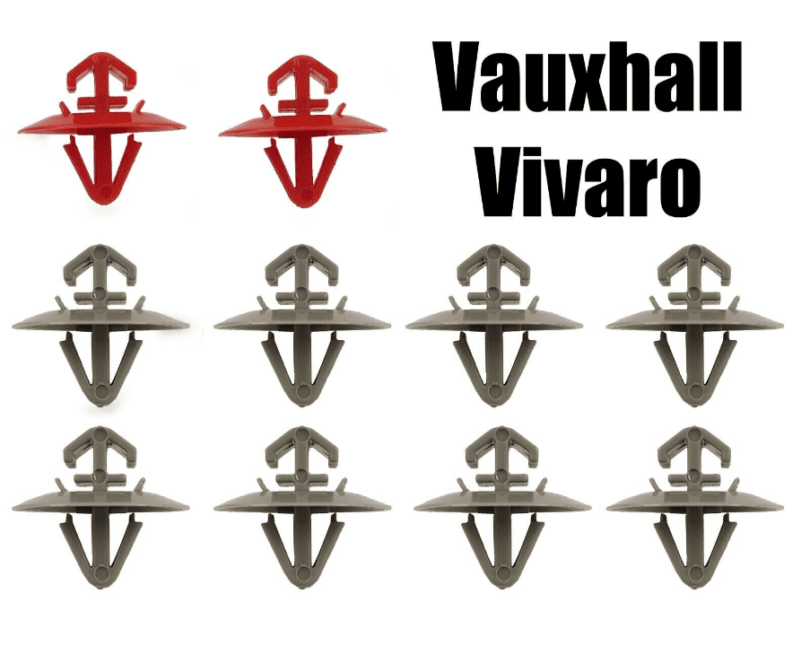 Full Set of Clips for Vauxhall Vivaro Exterior Side Moulding Door Trim