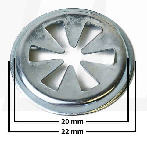 20pcs Ford Metal Washer Kit - Bonnet Undertray Insulation Trim Clip, Silver