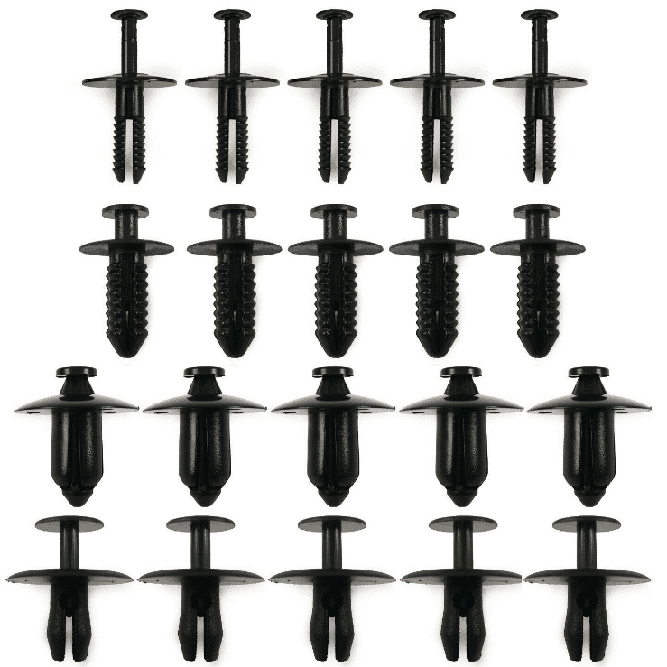 20x Rivet Clips Set for Renault Engine Bumper Wheel Arch Exterior Trim