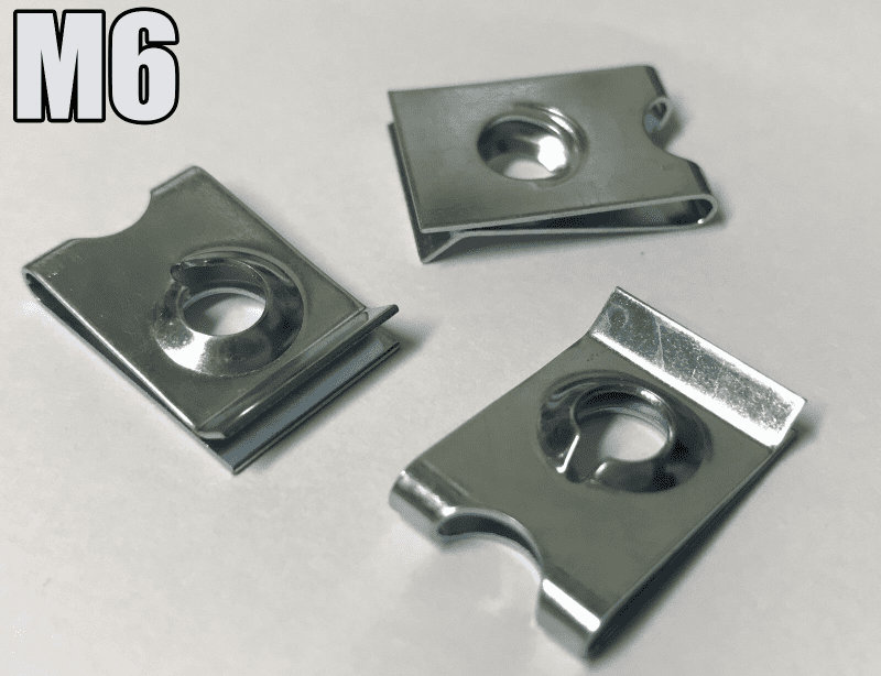 20x Speed Fasteners Metric Size M6 U Clips Auto Captive Nut