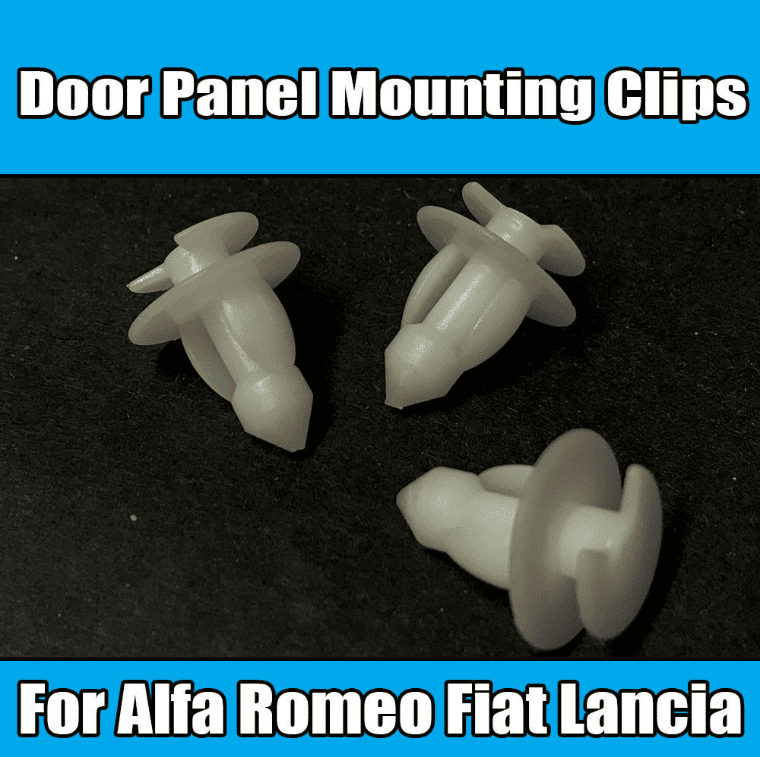 20x White Plastic Door Panel Mounting Clips for Alfa Romeo Fiat Lancia