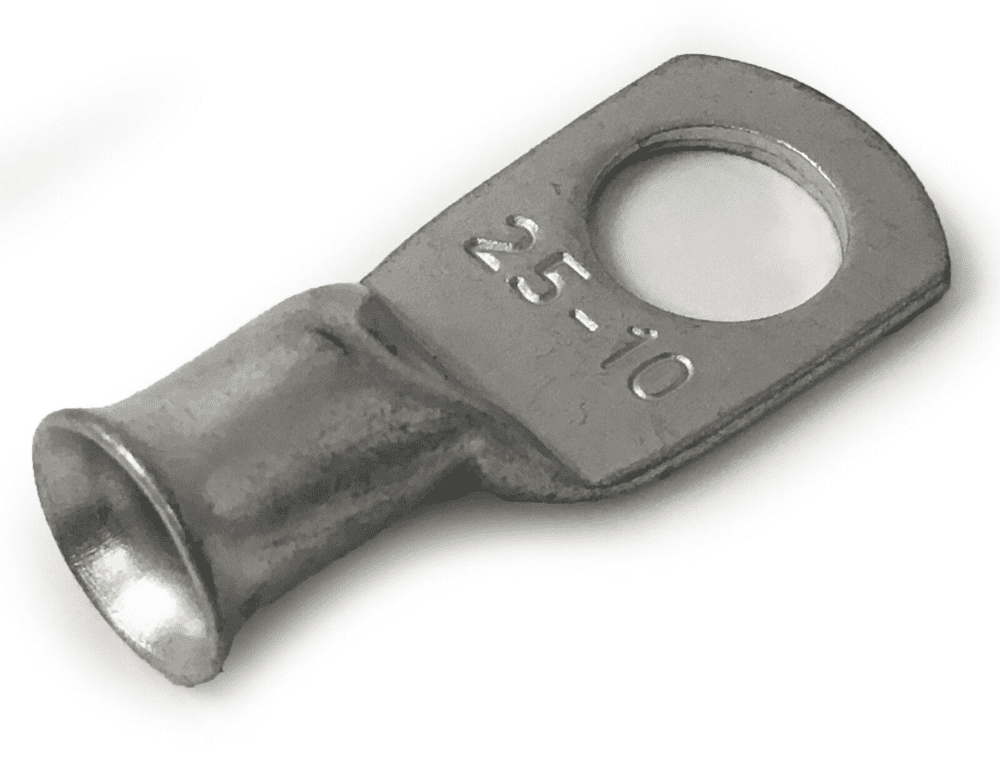 25mm Cable Copper Tube Terminals Battery Welding Solder Lug Ring Crimp