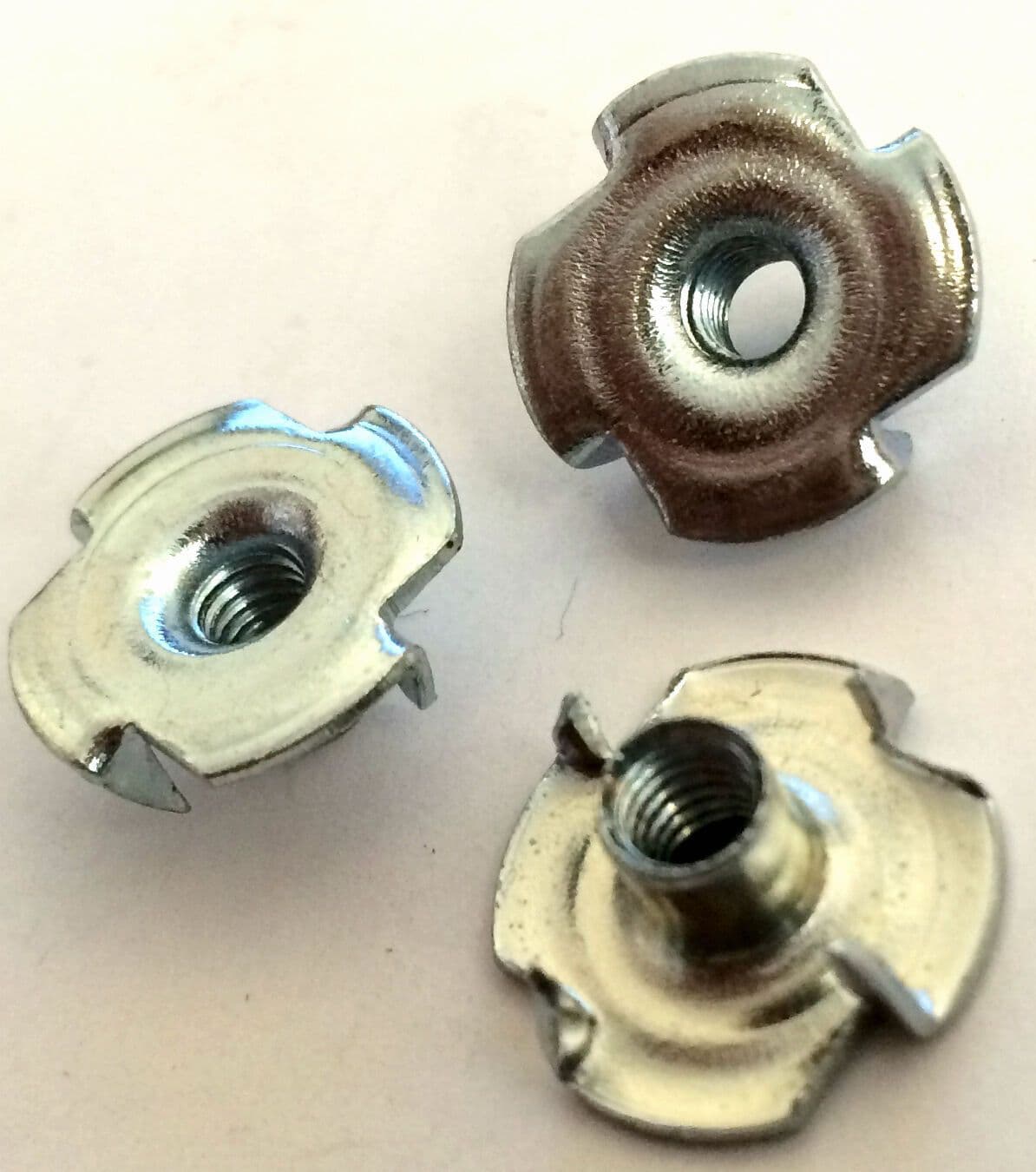 4 Pronged Captive Tee Nut Wood Furniture T Nuts M3 M4 M5 M6 M8 M10 M12