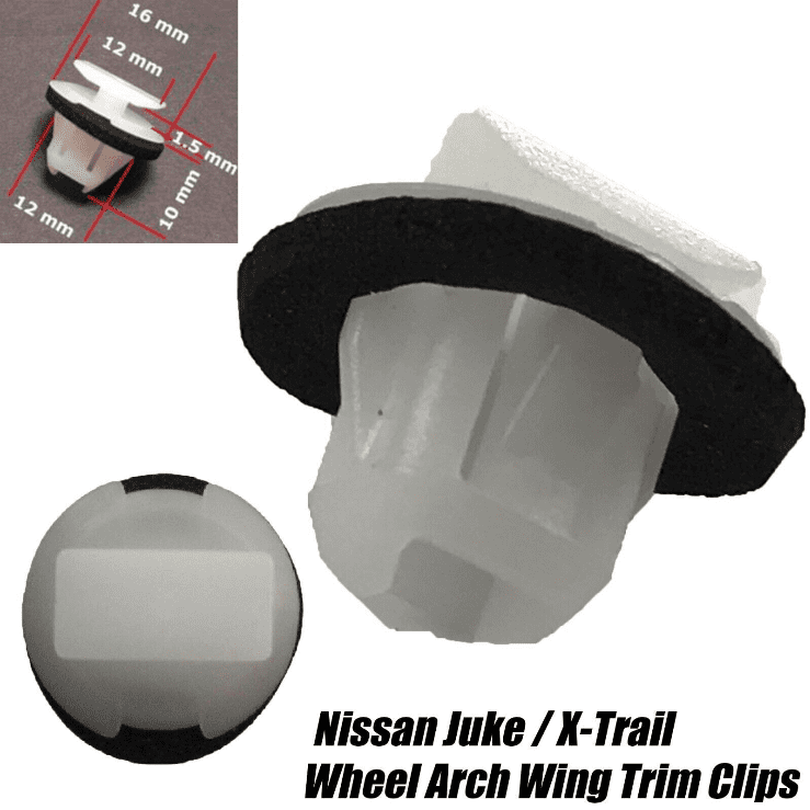 40x Wheel Arch Wing Bumper Moulding Trim Clips for Nissan Juke Xtrail