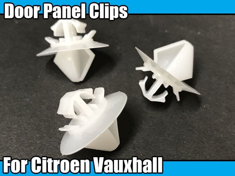 5x Plastic Trim Clips for Citroen C4 Vauxhall Vivaro Door Card Panel