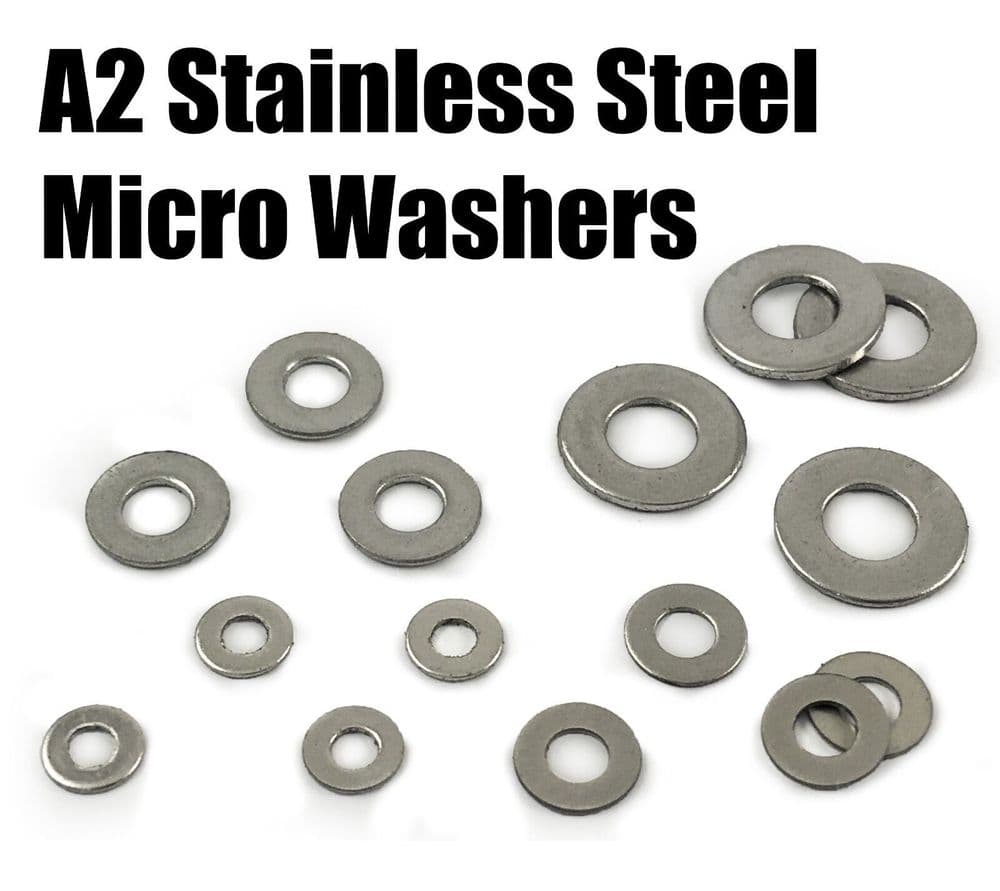 A2 Stainless Steel form A Washers Micro Model RC Cars Aeroplanes