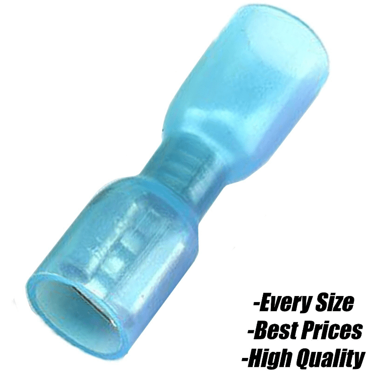 Blue Male & Female Spade 6.3mm Connectors Insulated Wire Crimp Terminal 100PCS - View #9