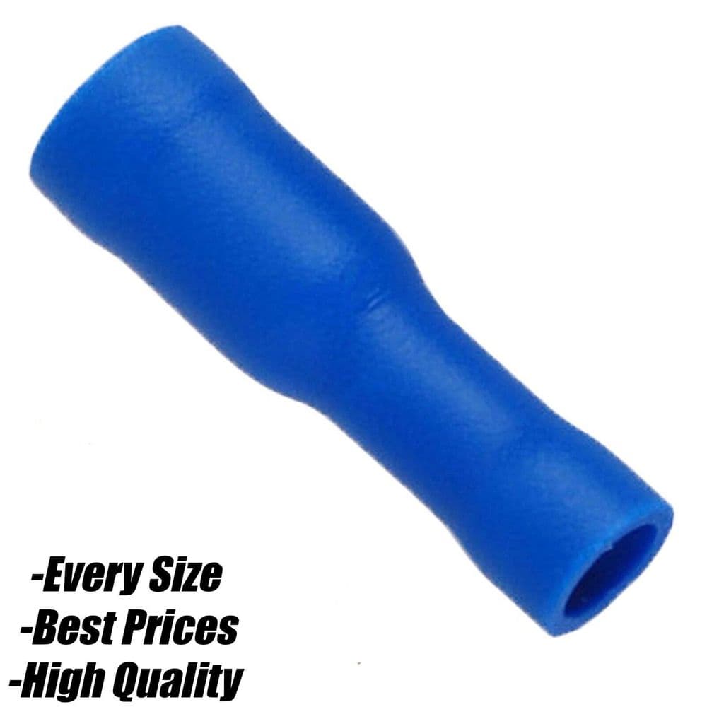 Blue Bullet Recaptacle Insulated Electrical Splice Crimp 5mm Terminal