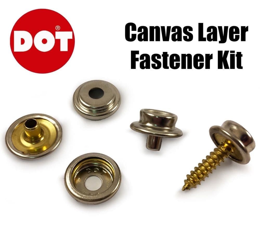 Dot Long Screw Gypsy Stud Socket & Cap Set Boat Canvas Canopy Cover