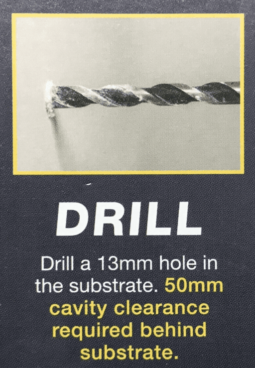 Genuine Zip Fix Plasterboard Hollow Cavity Wall Fixings Toggle & Screw