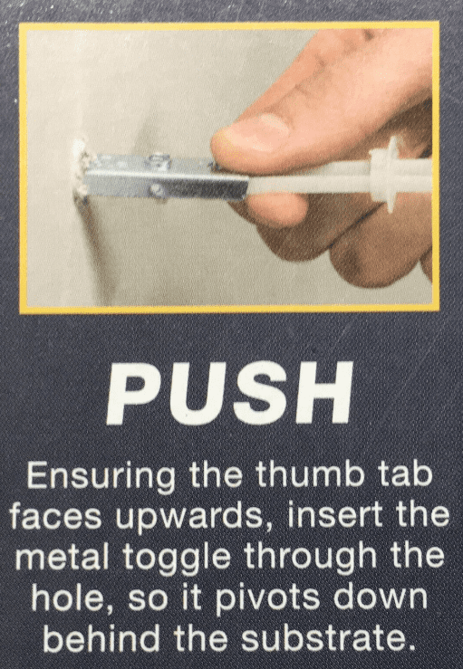 Genuine Zip Fix Plasterboard Hollow Cavity Wall Fixings Toggle & Screw