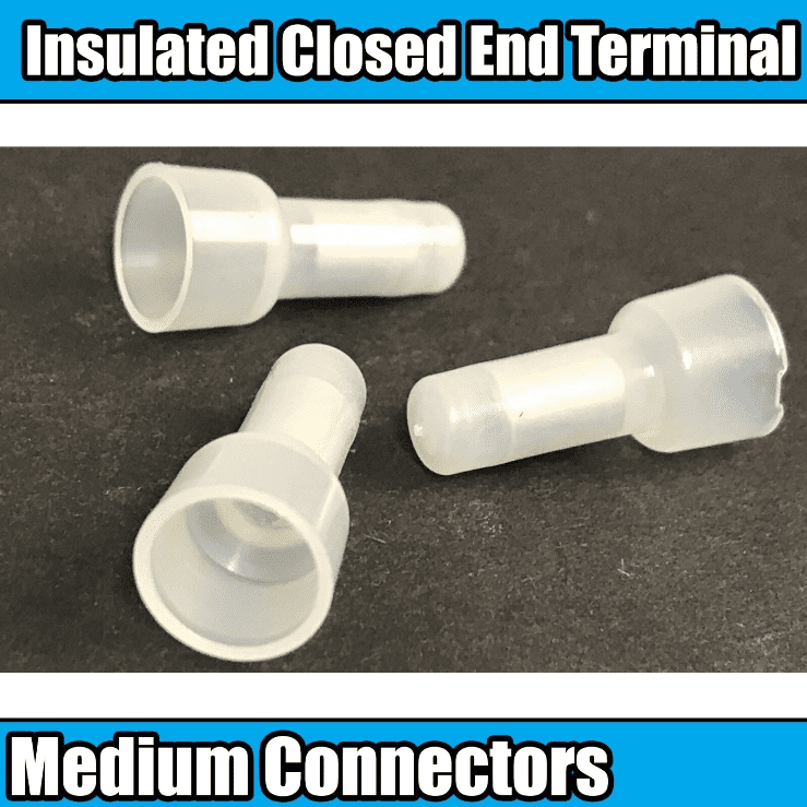 Insulated Closed End Medium Connectors Connector Terminals Wire Crimp