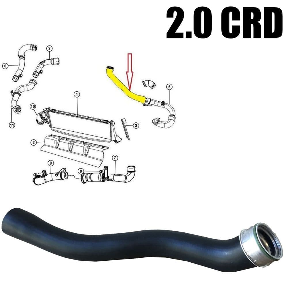 Intercooler Turbo Engine Hose Pipe for Jeep Patriot Compass 2.0 Crd
