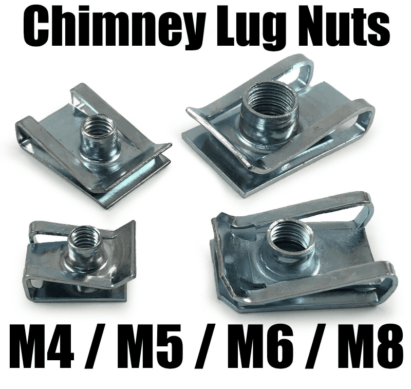 M4 M5 M6 M8 Spire Clips Lug Nuts Chimney Nuts Panel Speed Fasteners