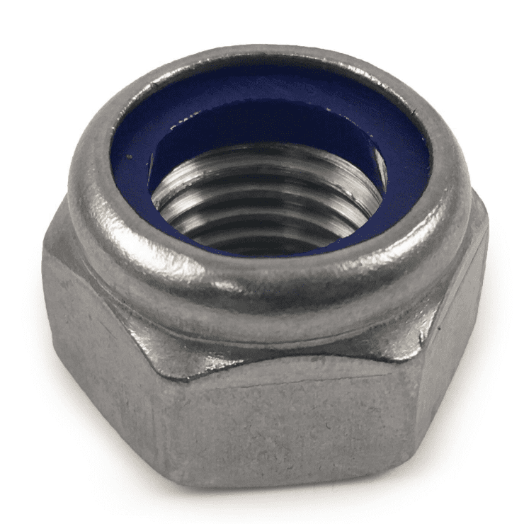 M5 M6 M8 M10 A2 Stainless Steel Hex Flange Bolts, Nyloc Nuts & Washers