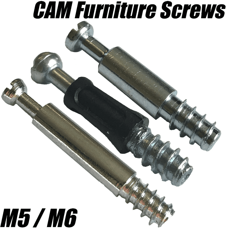 M5 M6 Wood Screw Cam Dowel Connector Bolt Flat Pack Furniture Ikea Argos