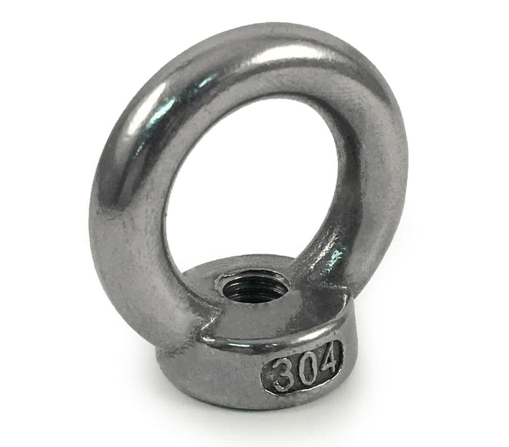 M6 A2 304 Stainless Steel M6 Lifting Eye Nuts Din 582 Metric Coarse