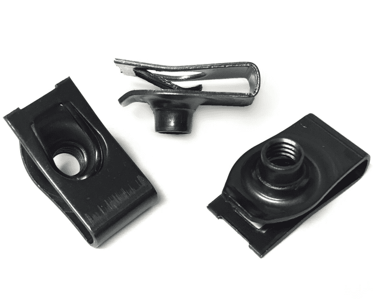 M6 Threaded Chimney U Lug Captive Nut Speed Fasteners Spire Clips Blk