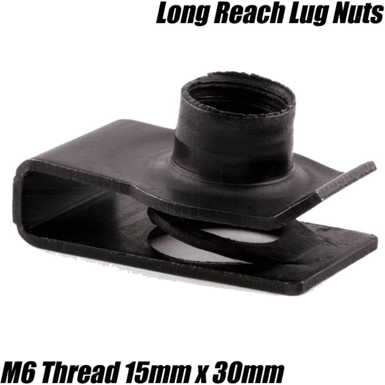 M6 M8 M10 Long Reach Chimney U Nut Lug Nuts Speed Spire Captive Clips