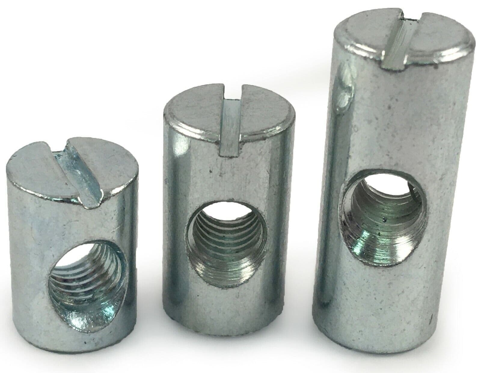 M6X50mm Black Furniture Connector Bolts & Cross Dowel Barrel Nuts