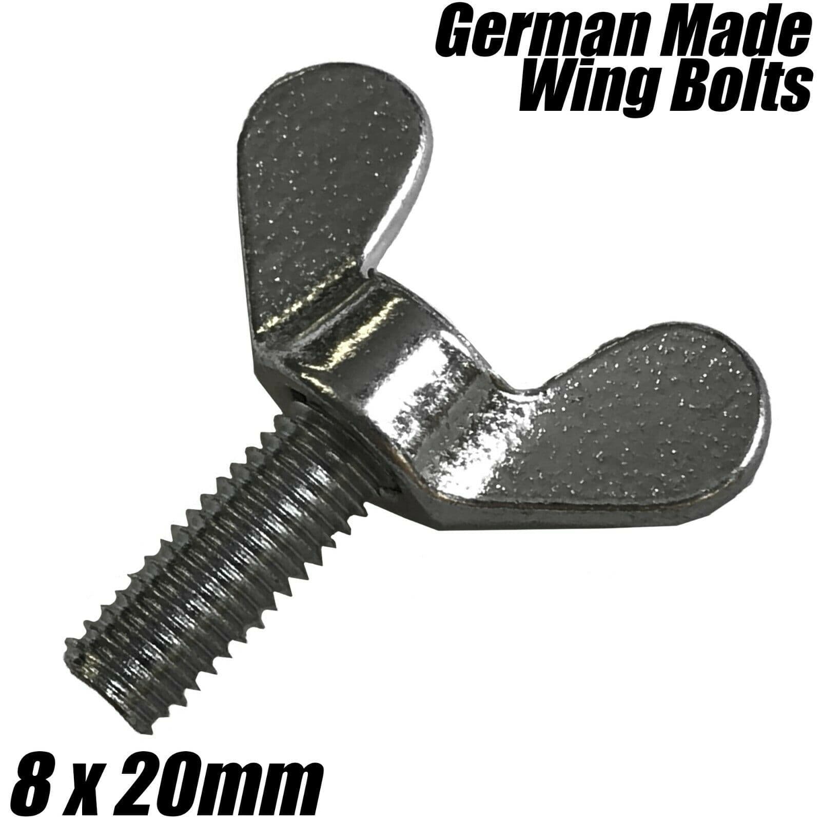 Wingnut M8x20mm German Made Wing Nut Bolts Butterfly Screw Wingbolt Fasteners ...