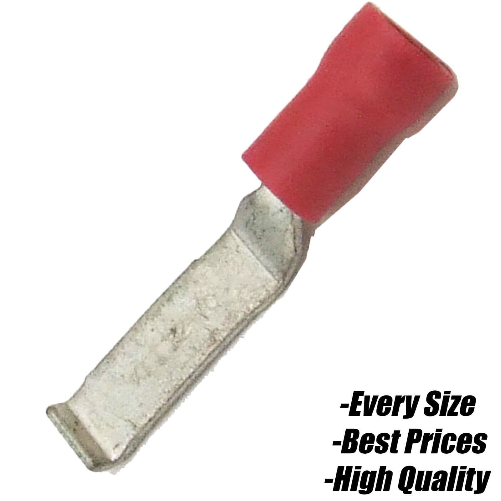 Red Lipped Blade Terminal Electrical Wire Splice Cable Crimp Terminals