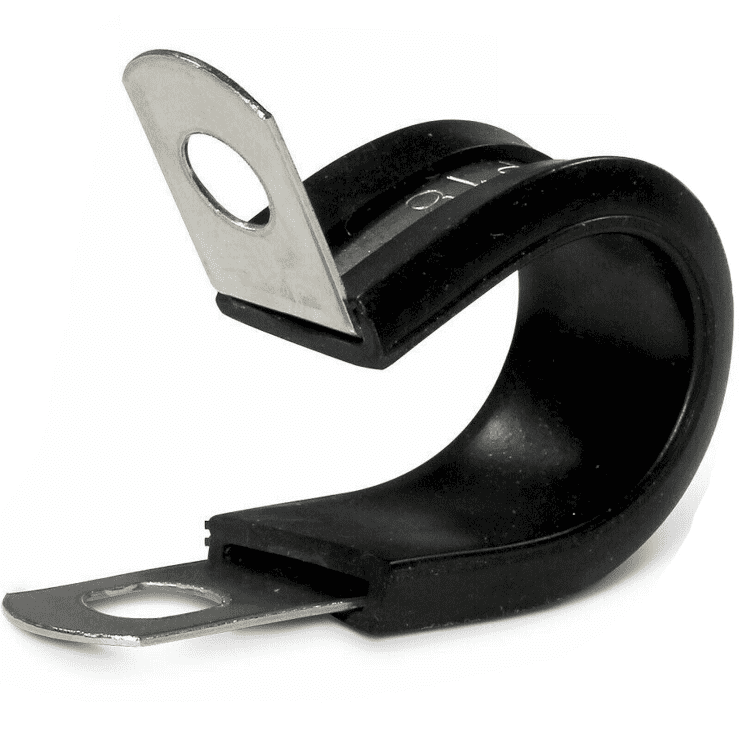 Rubber Lined P Clips Cable Mounting Hose Pipe Clip Clamp