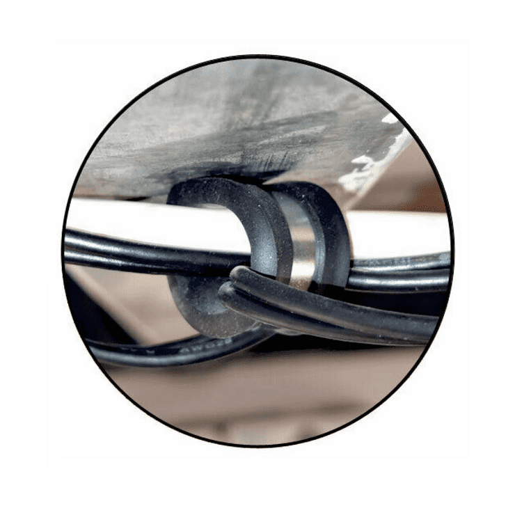 Rubber Lined P Clips Cable Mounting Hose Pipe Clip Clamp