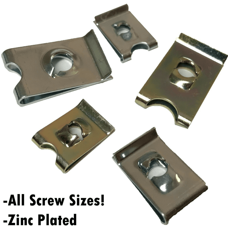 Speed Fasteners Screw Size 4,6,8,10,12,14 U Clips Spire Auto Captive ...