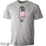 3D SKATEBOARD CO "Bear" Skateboard T-Shirt Heather Grey  S M L or XL Anderson