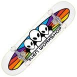 ALIEN WORKSHOP "Spectrum" Complete Skateboard 8" x 31.625" WHITE Park Street Ramp AWS