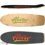 ALVA "1978 Lost Model" Pool Skateboard Deck 8.5" x 30" Old Skool GREEN Logo
