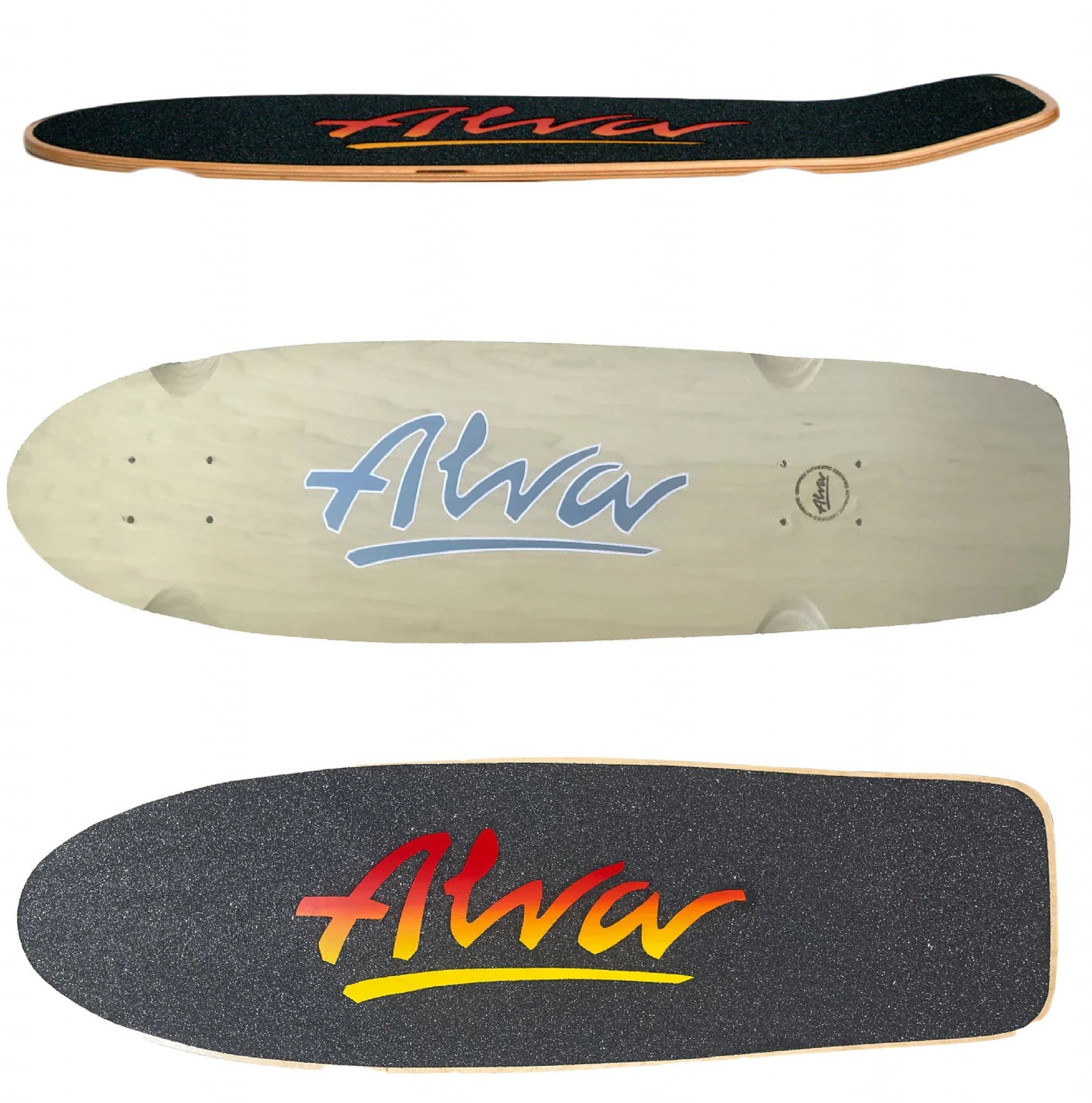 1978Alva デッキ ALVA 1978 OG LOGO DECK - TROPICAL GREEN – Alva-Skates.com