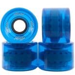 ALVA "Cruiser" 60mm 83a Skateboard Wheels CLEAR BLUE 1970s Cruise Transport
