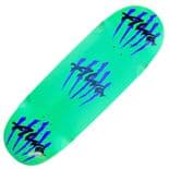 ALVA "Egg - Tripple Scratch" Skateboard Deck 10.625" x 33" GREEN / BLUE Old Skool