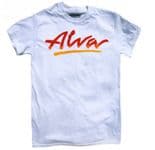 ALVA "OG Fade Logo" Skateboard T-Shirt WHITE M L XL or XXL 1980s 1970s Tee Tony Alva