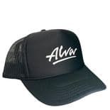 ALVA "OG Logo" Mesh Snapback Cap Skateboard BLACK OSFA Adjustable Tony Alva