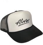 ALVA "OG Logo" Mesh Snapback Cap Skateboard BLACK / WHITE OSFA Adjustable Tony Alva