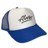 ALVA "OG Logo" Mesh Snapback Cap Skateboard BLUE / WHITE OSFA Adjustable Tony Alva