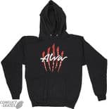 ALVA "Scratch" Skateboard Hood Sweatshirt BLACK M only Tony Alva Old Skool