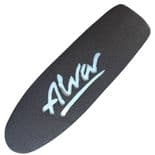 ALVA "Tri Logo - Die Cut" Skateboard Griptape 9.5" x 29" BLACK  GRIP TAPE