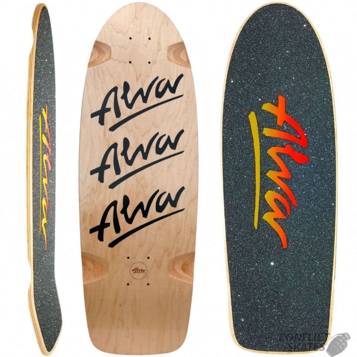 スケートボード 1979 alva Alva 1979 Tri-Logo Complete, Blue Twilight – Icons of Surf