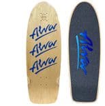 ALVA "Tri logo" Skateboard Deck 1979 Pig Pool 10" x 30" + Grip  TWILIGHT Old Skool BLUE Logo
