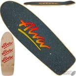 ALVA "Tri logo" Skateboard Deck 1979 Pig Pool 10" x 30" + Griptape Old Skool RED Logo (1)