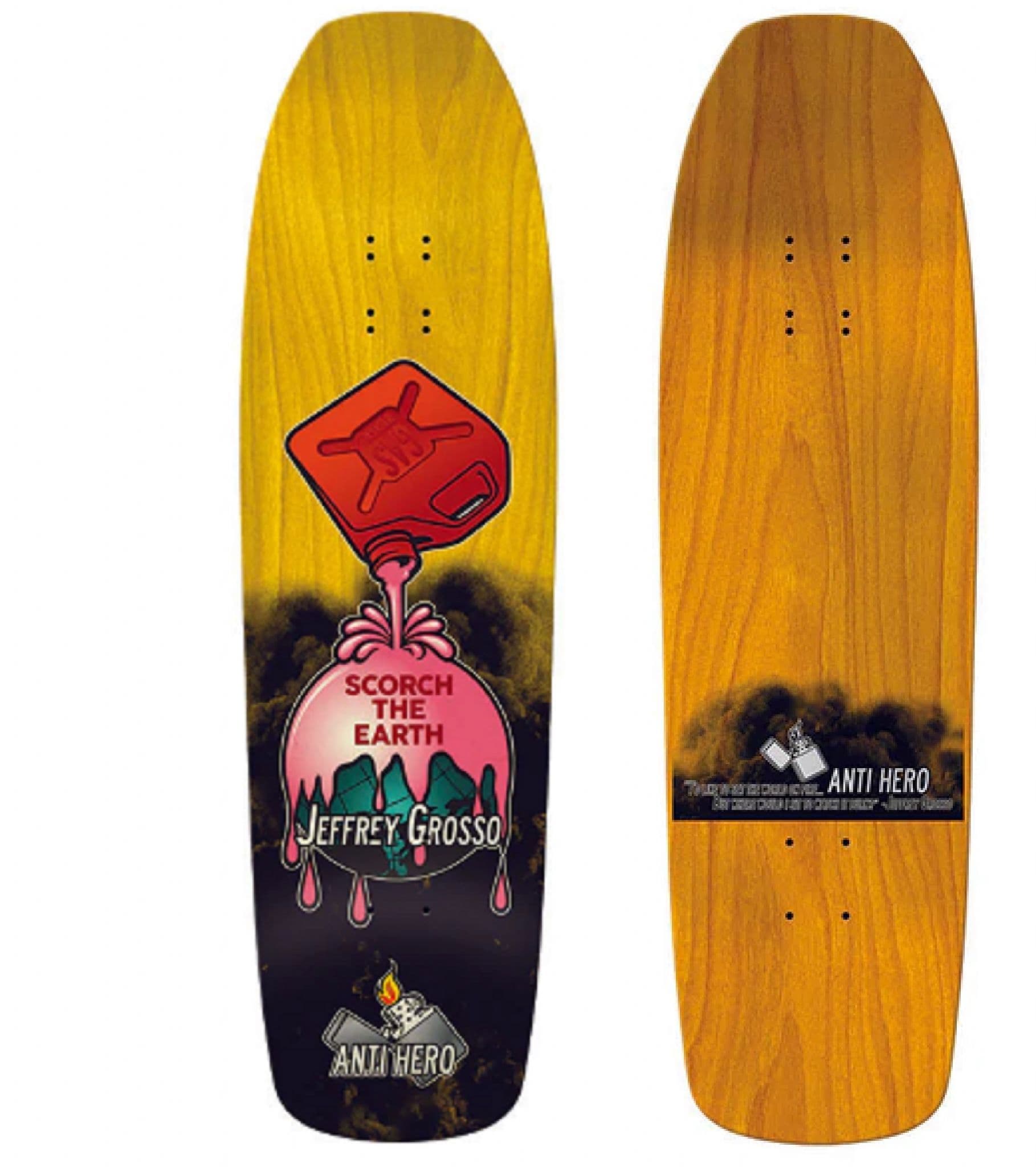 新品希少ANTIHERO JEFF GROSSO SCORCHTHEEARTH Anti-Hero Scorch the Earth Jeff Grosso 9.25
