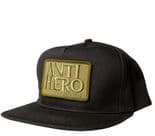 ANTI HERO "Reserve Patch" Snapback Cap Skateboard BLACK / OLIVE OSFA Adjustable