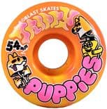 BLAST SKATES by Speedlab "Trippy Puppies" Skateboard Wheels 54mm 100a  PINK YELLOW SwirlStreet Park