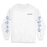 BLAST SKATES "Stuntz" Skateboard  T-Shirt WHITE   M L XL  Long  Sleeve Tee ENGLAND LST