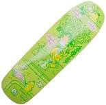 BLAST SKATES "Wild in the Streets - Shaped" Skateboard Deck 9.25" x 32" 14.13" WB Park Pool GREEN